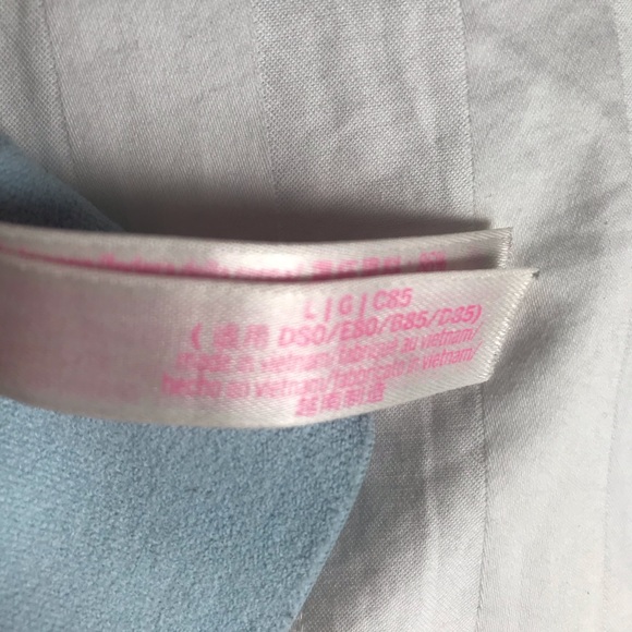 PINK lace triangle bralette, Size L - Picture 3 of 5